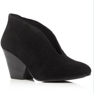 Eileen Fisher Iman Cutout Wedge Bootie Black Suede